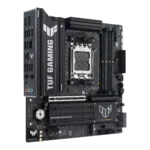 Asus TUF GAMING B850M-PLUS WIFI7   Processor family AMD   Processor socket AM5   DDR5   Supported hard disk drive interfaces SATA, M.2   Number of SATA connectors 4