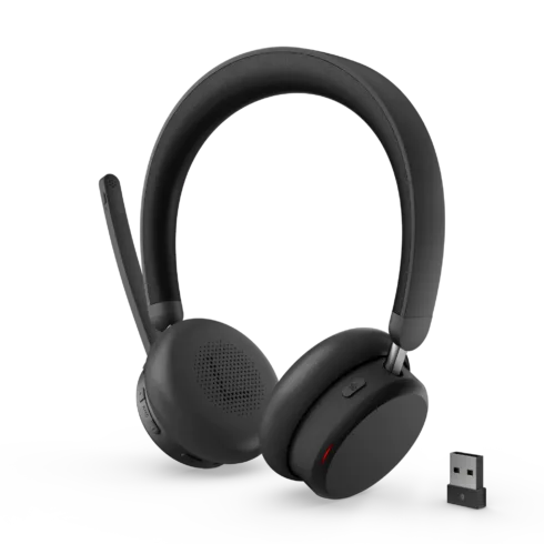 Lenovo Dual-Mode Wireless ANC Headset 6550 (USB-A, Teams)   4XD1S19777   Built-in microphone   Bluetooth   Black
