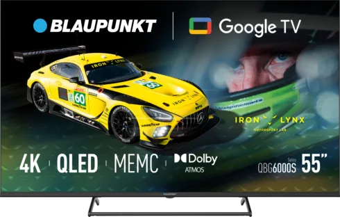 Blaupunkt QLED TV   55QBG6000S   55   Smart TV   Google TV   Black