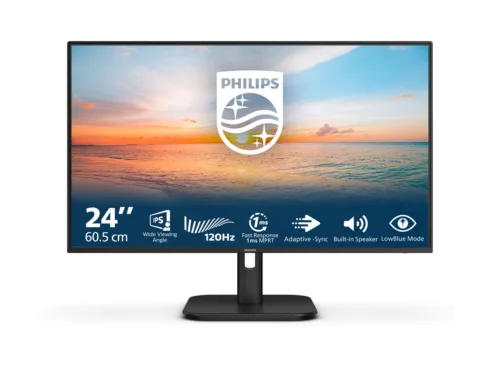 Philips   24E1N1200A/00   23.8 ”   IPS   16:9   120 Hz   4 ms   1920 x 1080 pixels   300 cd/m²   HDMI ports quantity 1   Black