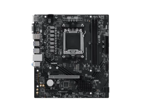 MSI PRO A620AM-B EVO motininė plokštė su AM5 lizdu