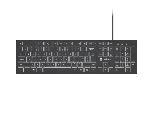 Natec   Herring Glow   Keyboard   Wired   US   Black   USB-A