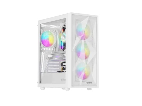 Genesis Gaming PC Case   Diaxid 605 ARGB   White   Midi Tower