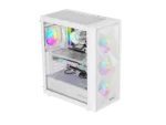 Genesis Gaming PC Case   Diaxid 605 ARGB   White   Midi Tower