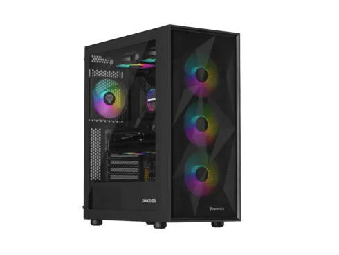 Genesis Gaming PC Case   Diaxid 605 ARGB   Black   Midi Tower