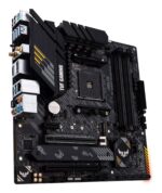 Mainboard ASUS AMD B550 SAM4 MicroATX Memory DDR4 Memory slots 4 1xPCI-Express 3.0 1x 1xPCI-Express 3.0 16x 1xPCI-Express 4.0 16x 2xM.2 1xHDMI 1xDisplayPort 2xUSB 2.0 5xUSB 3.2 1xUSB type C 1xPS/2 1xOptical S/PDIF 1xRJ45 5xAudio port TUFGAMB550MPLUSWIFIII