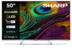 Sharp 4K QLED MiniLED TV   50JP7265E   50   Smart TV   Google TV   UHD   Silver