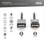 Digitus 4K DisplayPort Adapter Cable, DP – HDMI Type A   DB-340202-018-S   1.8 m