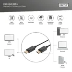 Digitus DisplayPort Connection Cable   DB-340100-030-S   3 m