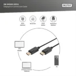 Digitus   DisplayPort Connection Cable   AK-340103-030-S   3 m