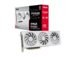 Asus Prime Radeon RX 9070 XT White OC Edition 16GB GDDR6   AMD   16 GB   Radeon RX 9070 XT   GDDR6   HDMI ports quantity 1   PCI Express 5.0