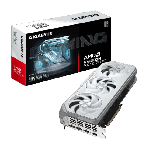 Gigabyte Radeon RX 9070 XT GAMING OC ICE 16G   AMD   16 GB   Radeon RX 9070 XT   GDDR6   HDMI ports quantity 2   PCI-E 5.0