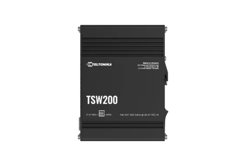 Teltonika TSW200   Industrial POE+ Ethernet Switch   DIN rail mountable   SFP ports quantity 2   PoE+ ports quantity 8