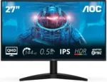 AOC   Q27B36X   27 ”   IPS   QHD   16:9   144 Hz   4 ms   2560 x 1440 pixels   300 cd/m²   HDMI ports quantity 1   Black
