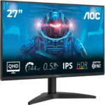 AOC   Q27B36X   27 ”   IPS   QHD   16:9   144 Hz   4 ms   2560 x 1440 pixels   300 cd/m²   HDMI ports quantity 1   Black