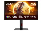 AOC   Q27G4ZDR   27 ”   QD-OLED   QHD   16:9   240 Hz   0.03 ms   2560 x 1440 pixels   400 cd/m²   HDMI ports quantity 2   Black