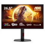AOC Q27G4SDR   27 ”   QD-OLED   QHD   16:9   360 Hz   0.03 ms   2560 x 1440 pixels   1000 cd/m²   HDMI ports quantity 2   Black