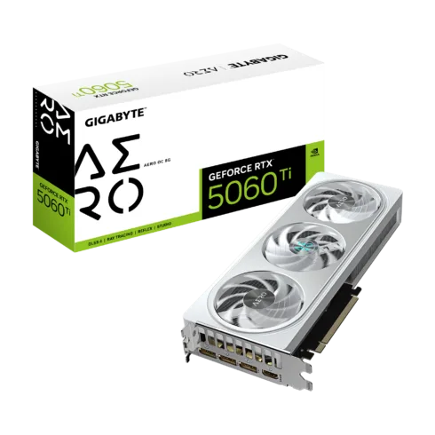 Gigabyte GeForce RTX 5060 Ti AERO OC 8G   NVIDIA   8 GB   GeForce RTX™5060 Ti   GDDR7   HDMI ports quantity 1   PCI-E 5.0