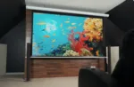 Elite Screens Electric Projection Screen, White   SKT150XHW2   Diagonal 150 ”   16:9