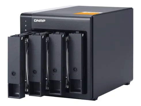QNAP High-performance Desktop SATA 6Gbps JBOD Storage Enclosure   TL-D400S   Black