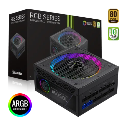 Gamemax PSU   RGB 1050G   1050 W   Gold   Full Modular