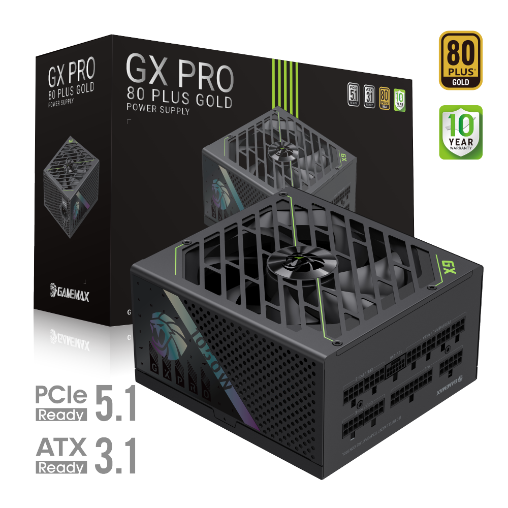 603065-gx-pro-1050g-6931858767668-0.webp Gamemax PSU GX PRO 1050G 1050 W Gold Full Modular