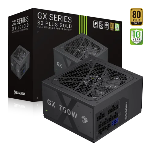 Gamemax PSU   GX 750GF   750 W   Gold   Full Modular