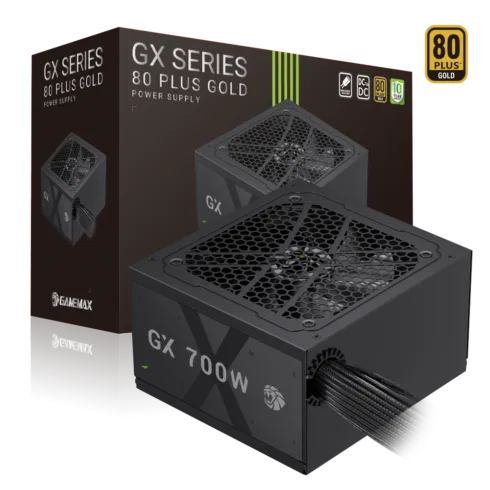 Gamemax PSU   GX 700G   700 W   Gold   Non-Modular
