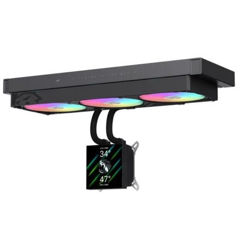 Gamemax CPU Liquid Cooler   GLACIER 360 LCD BK   Black