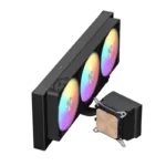 Gamemax CPU Liquid Cooler   GLACIER 360 LCD BK   Black