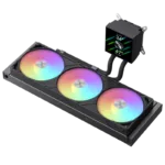 Gamemax CPU Liquid Cooler   GLACIER 360 LCD BK   Black