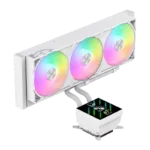 Gamemax CPU Liquid Cooler   GLACIER 360 LCD WH   White