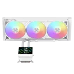 Gamemax CPU Liquid Cooler   GLACIER 360 LCD WH   White