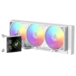 Gamemax CPU Liquid Cooler   GLACIER 360 LCD WH   White