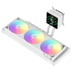 Gamemax CPU Liquid Cooler   GLACIER 360 LCD WH   White