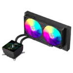 Gamemax CPU Liquid Cooler   GLACIER 240 LCD BK   Black