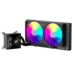 Gamemax CPU Liquid Cooler   GLACIER 240 LCD BK   Black