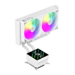 Gamemax CPU Liquid Cooler   GLACIER 240 LCD WH   White
