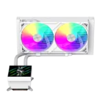 Gamemax CPU Liquid Cooler   GLACIER 240 LCD WH   White