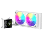 Gamemax CPU Liquid Cooler   GLACIER 240 LCD WH   White