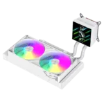 Gamemax CPU Liquid Cooler   GLACIER 240 LCD WH   White