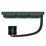 Gamemax CPU Liquid Cooler   HAILSTORM 360 LCD BK   Black