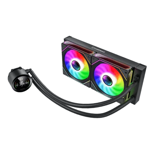 Gamemax CPU Liquid Cooler   ICEBURG 240 DIGITAL BK   Black