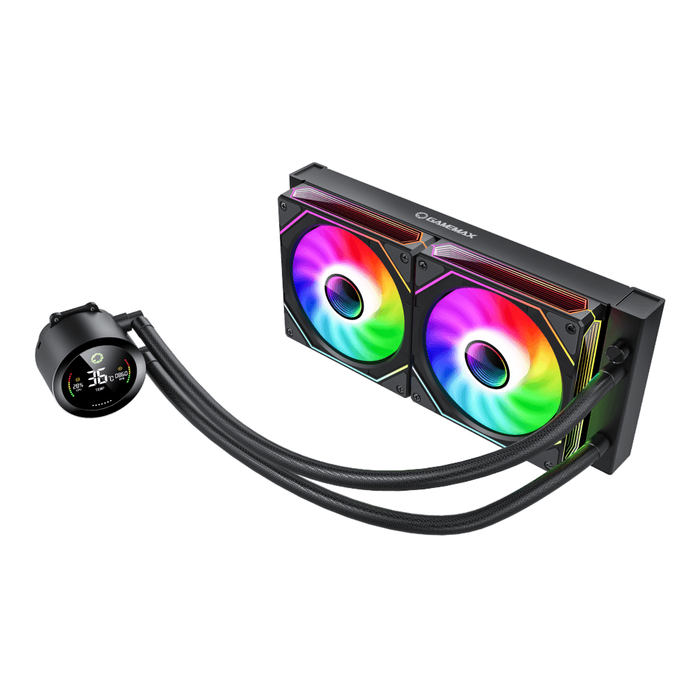 603087-iceburg-240-digital-bk-6931858791533-0.webp Gamemax CPU Liquid Cooler ICEBURG 240 DIGITAL BK Black