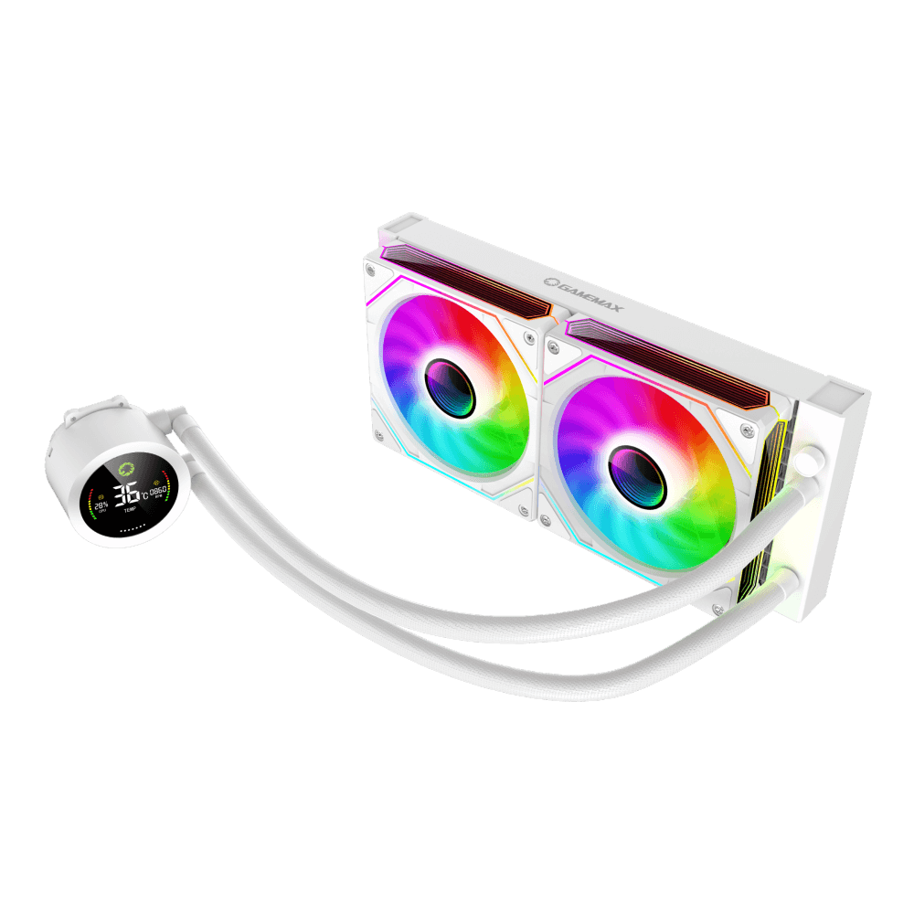 603088-iceburg-240-digital-wh-6931858791540-0.webp Gamemax CPU Liquid Cooler ICEBURG 240 DIGITAL WH White