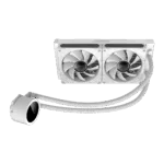 Gamemax CPU Liquid Cooler   ICEBURG 240 DIGITAL WH   White