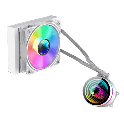 Gamemax CPU Liquid Cooler   ICEBURG 120 WT   White