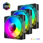Gamemax Case Fan   KF300 BK   Black