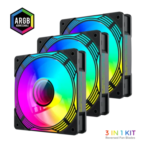 Gamemax Case Fan   KF300R BK   Black