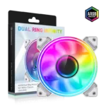 Gamemax Case Fan   DUAL RING INFINITY WH   White